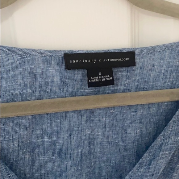 Anthropologie chambray romper - Picture 4 of 6
